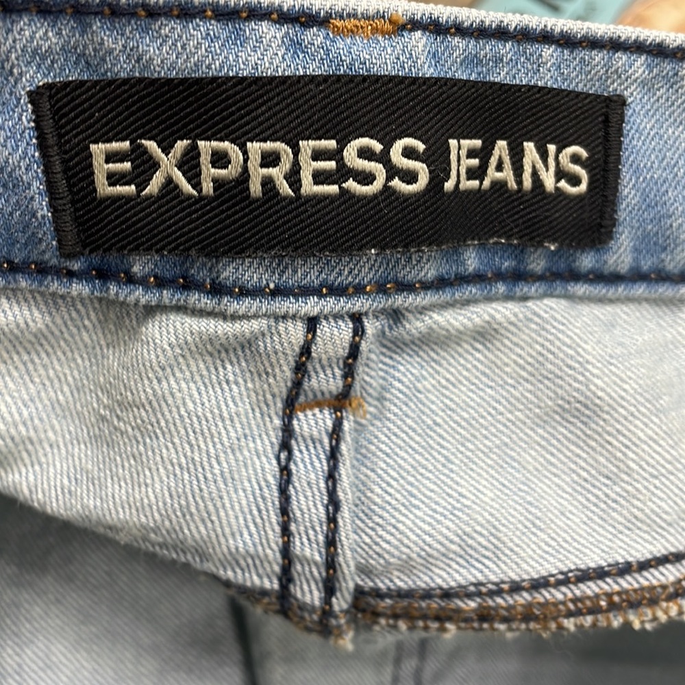 NWT | Express Straight Crop High Rise Jeans - Picture 7 of 10
